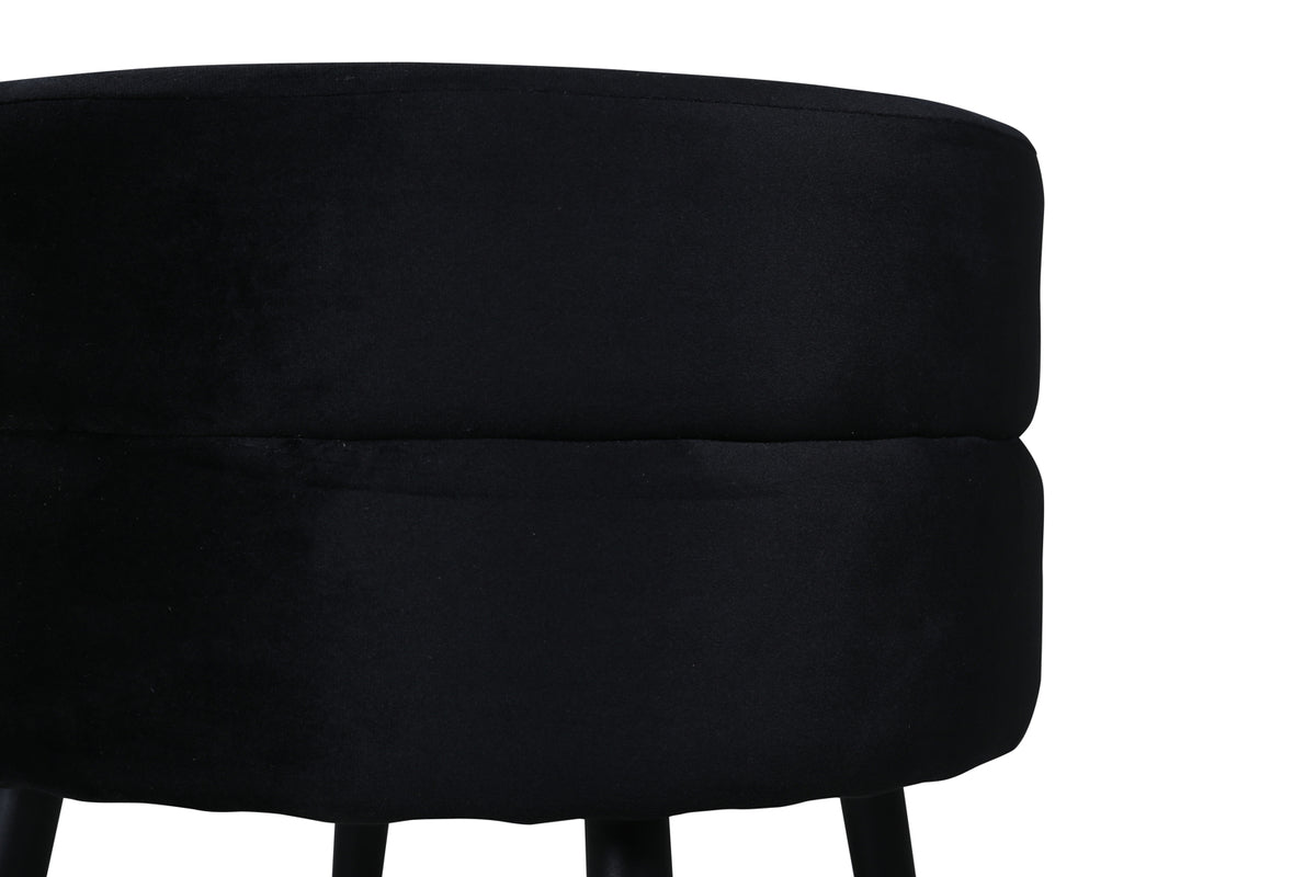 Pot puff/fotpall, svart