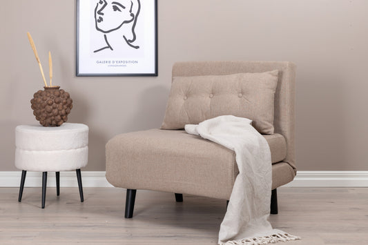 Vicky bäddfåtölj, beige