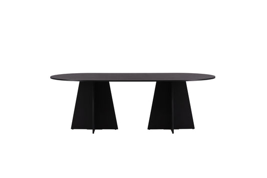 Bootcut matbord, svart