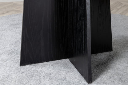 Bootcut matbord ⌀110, svart