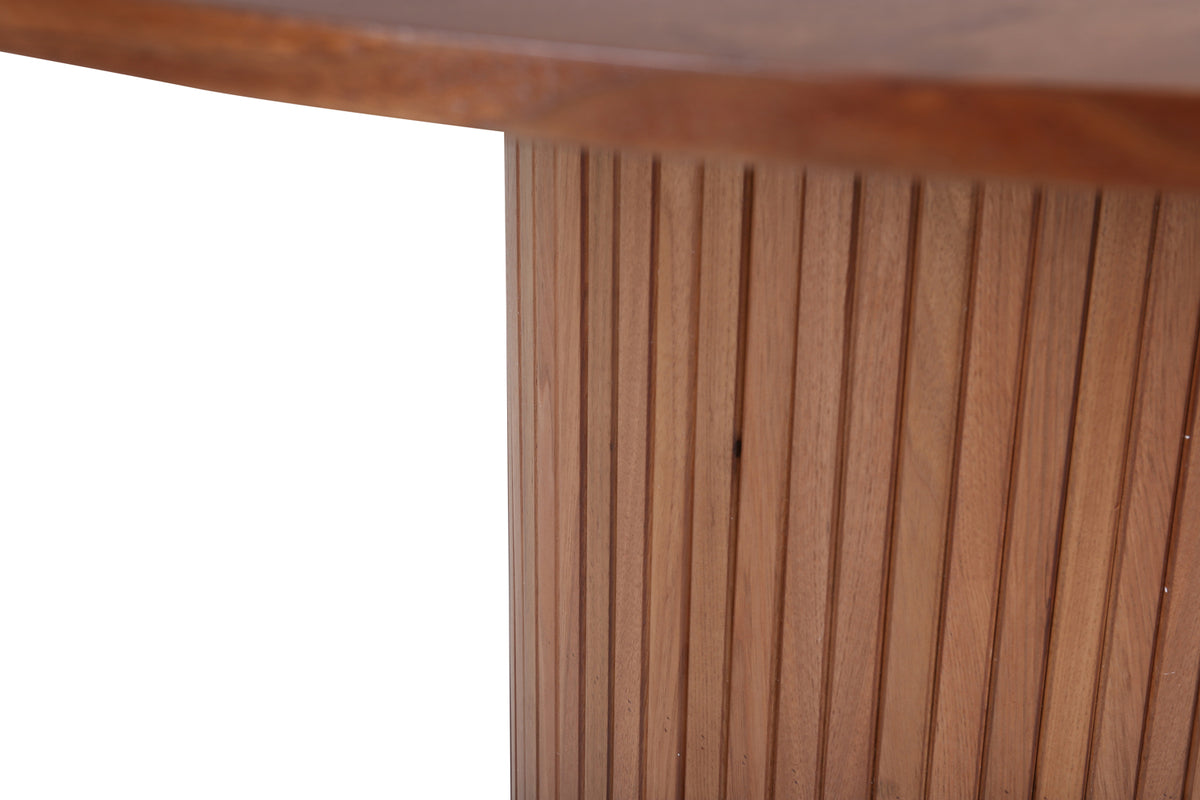 Bianca matbord ⌀110, valnöt