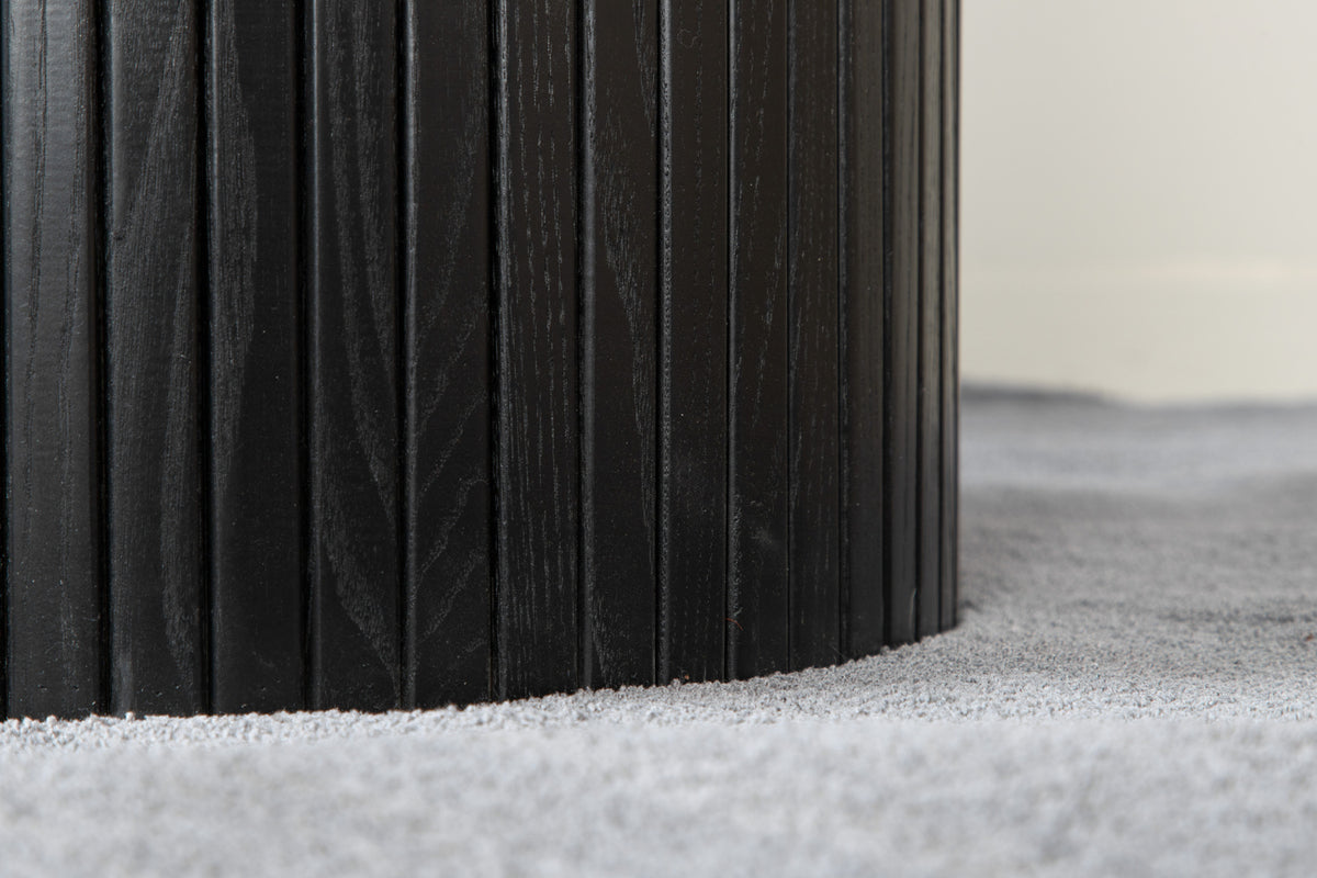 Bianca matbord ⌀110, svart