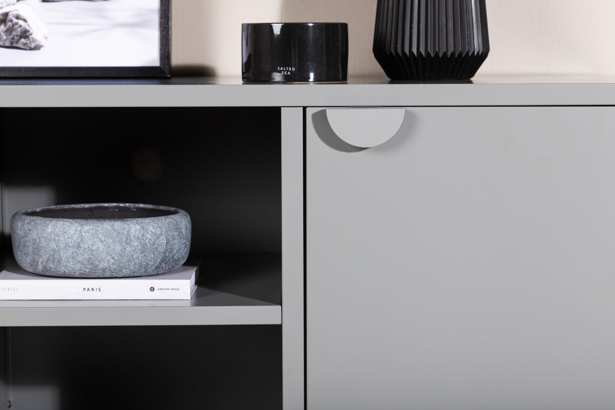 Piring tv-bänk, ljusgrå