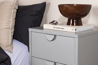 Piring byrå, ljusgrå 60x45x40