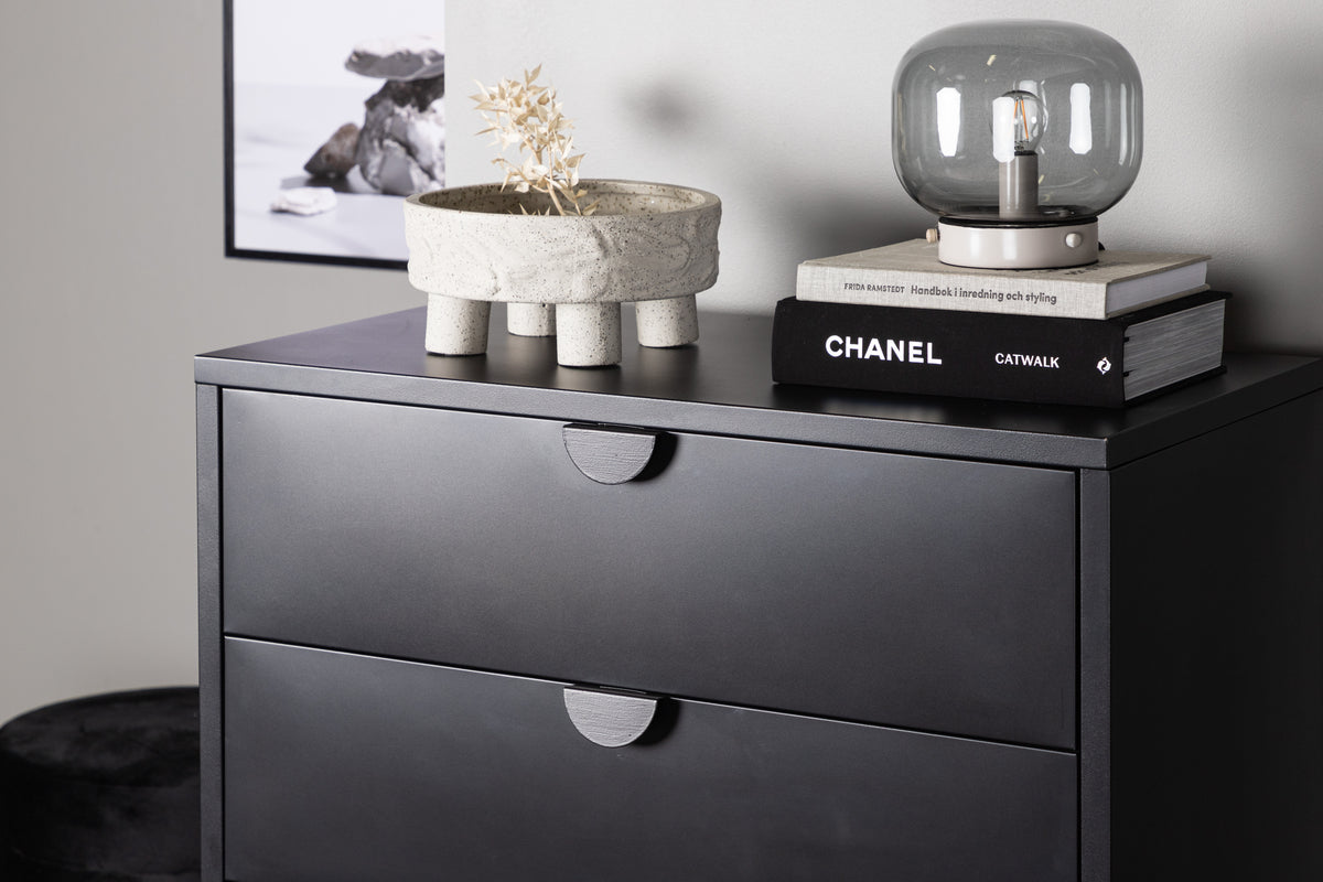 Piring byrå, svart 98x78x40