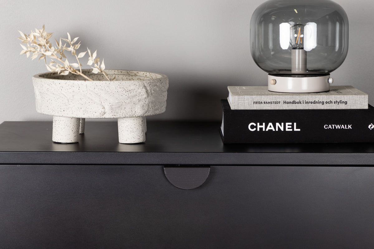 Piring byrå, svart 98x78x40