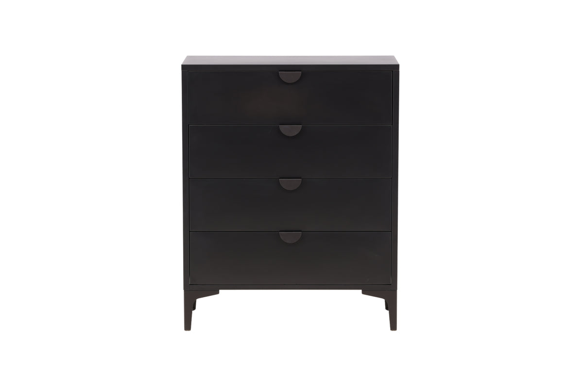 Piring byrå, svart 98x78x40