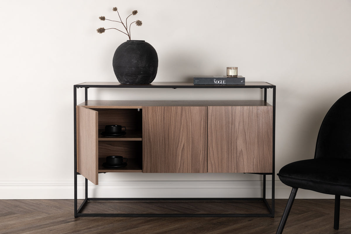 Kingsport skåp, valnöt 120x80x45