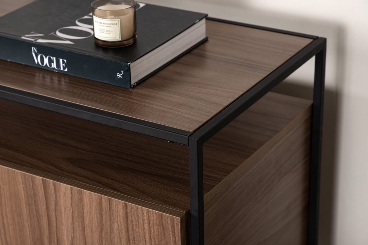 Kingsport skåp, valnöt 120x80x45