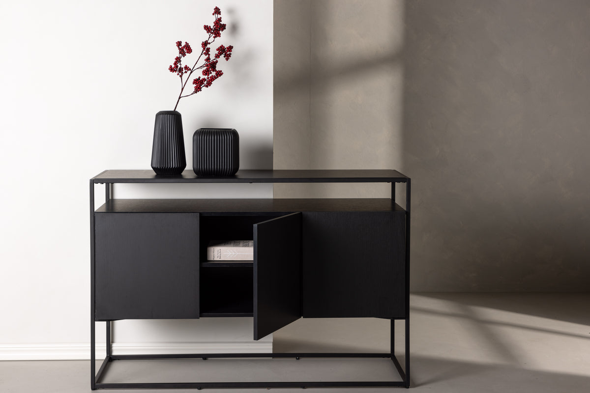 Kingsport skåp, svart 120x80x45