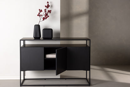 Kingsport skåp, svart 120x80x45