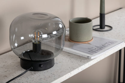 Bollonelie bordslampa, svart