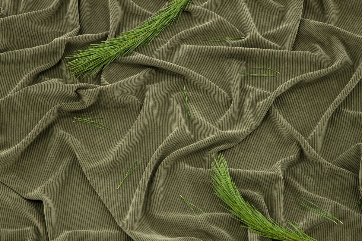 Elma gardiner 140x240, mossgrön (manchesterkänsla)