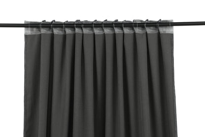 Elma gardiner 140x290, mörkgrå (manchesterkänsla)