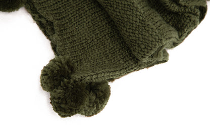 Anny pläd 170 x 130 cm, mossgrön