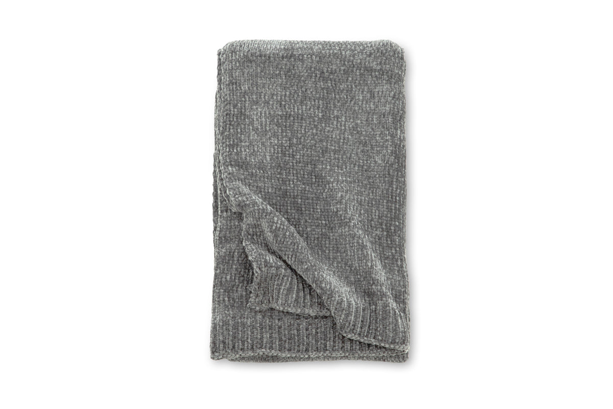 Ally pläd 170 x 130 cm, mörkgrå