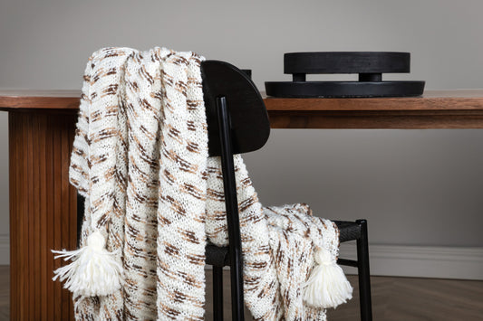 Unny pläd 170 x 130 cm, brun