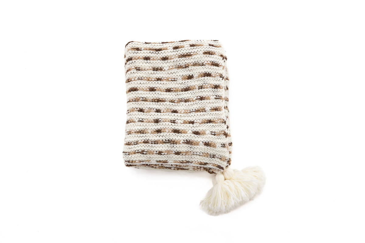 Unny pläd 170 x 130 cm, brun