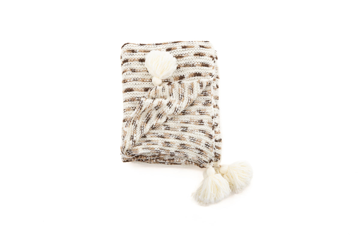 Unny pläd 170 x 130 cm, brun