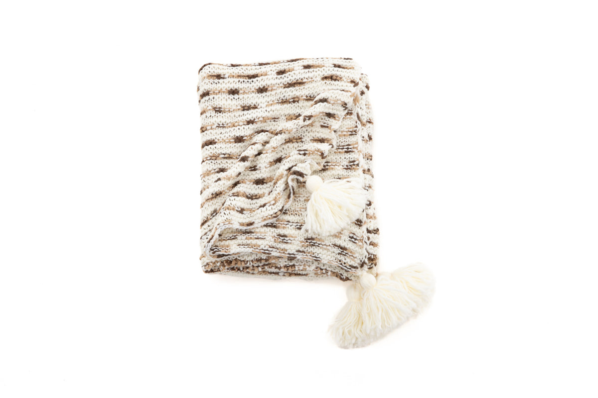 Unny pläd 170 x 130 cm, brun