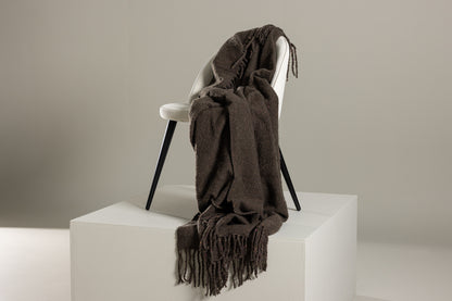 Tilly pläd 170 x 130 cm, mörkgrå