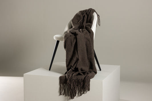 Tilly pläd 170 x 130 cm, mörkgrå