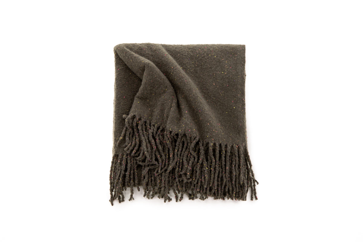 Tilly pläd 170 x 130 cm, mörkgrå