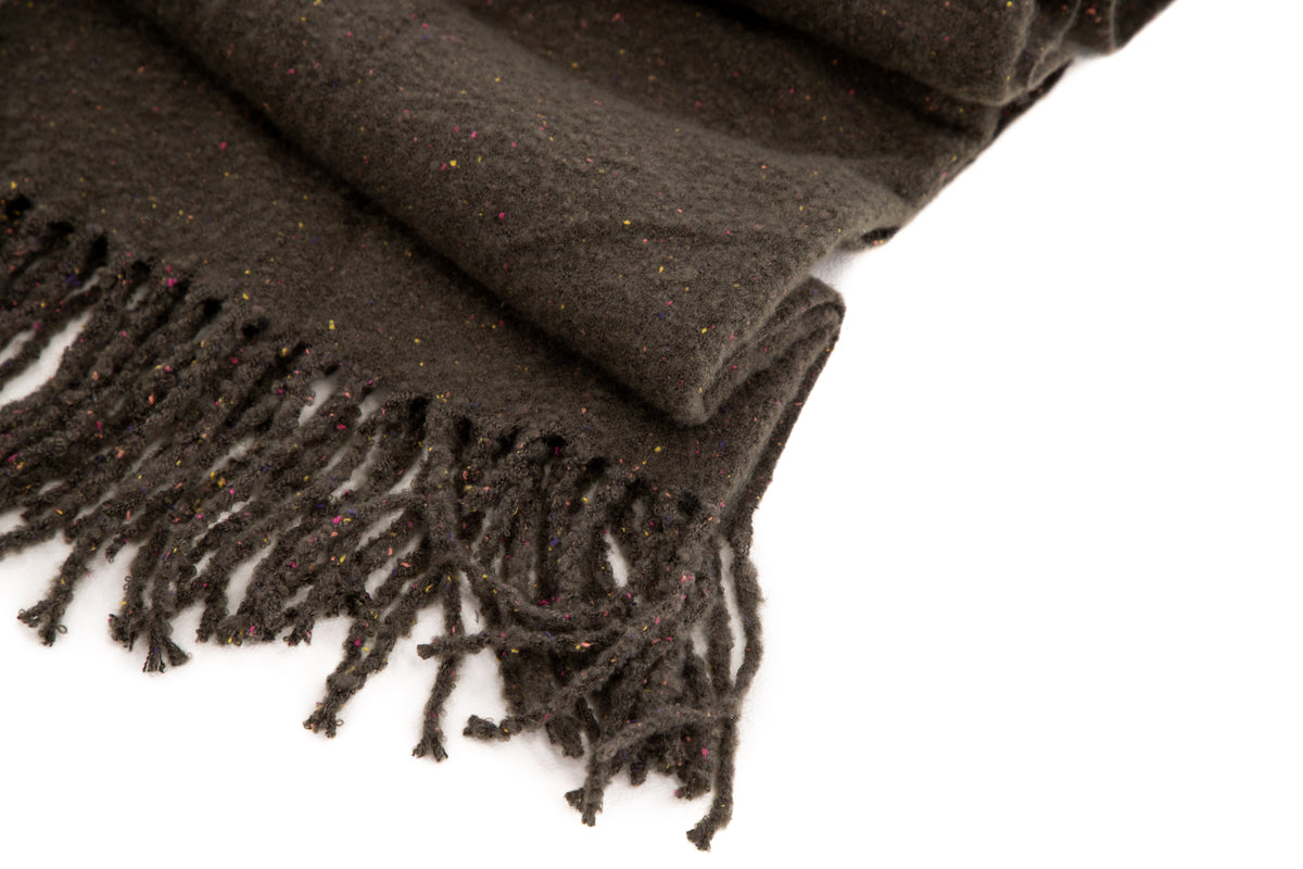 Tilly pläd 170 x 130 cm, mörkgrå