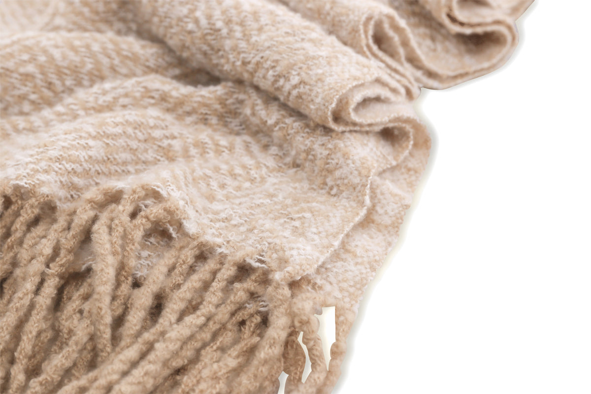 Toby pläd 170 x 130 cm, beige