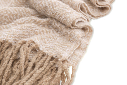 Toby pläd 170 x 130 cm, beige