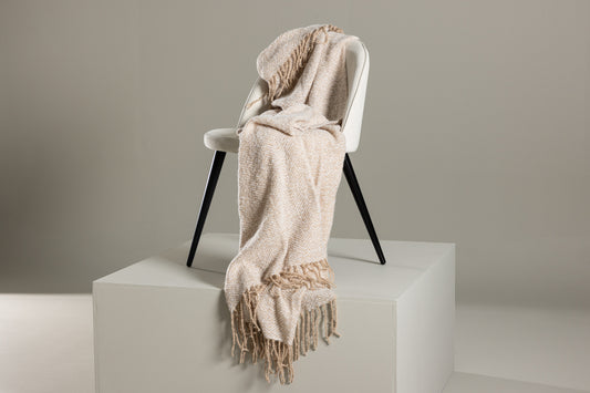 Toby pläd 170 x 130 cm, beige