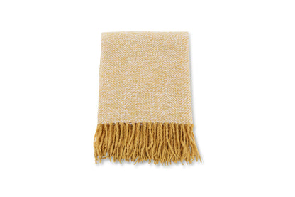 Toby pläd 170 x 130 cm, gul