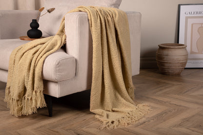 Stanly pläd 170 x 130 cm, sand