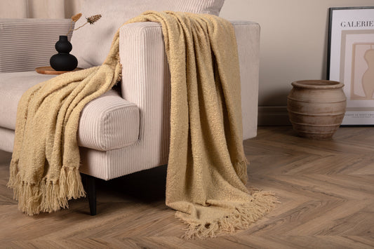 Stanly pläd 170 x 130 cm, sand