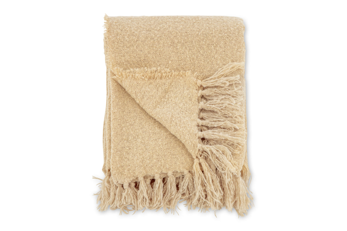 Stanly pläd 170 x 130 cm, sand