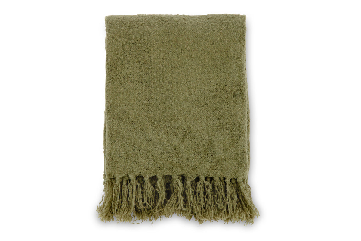 Stanly pläd 170 x 130 cm, mossgrön