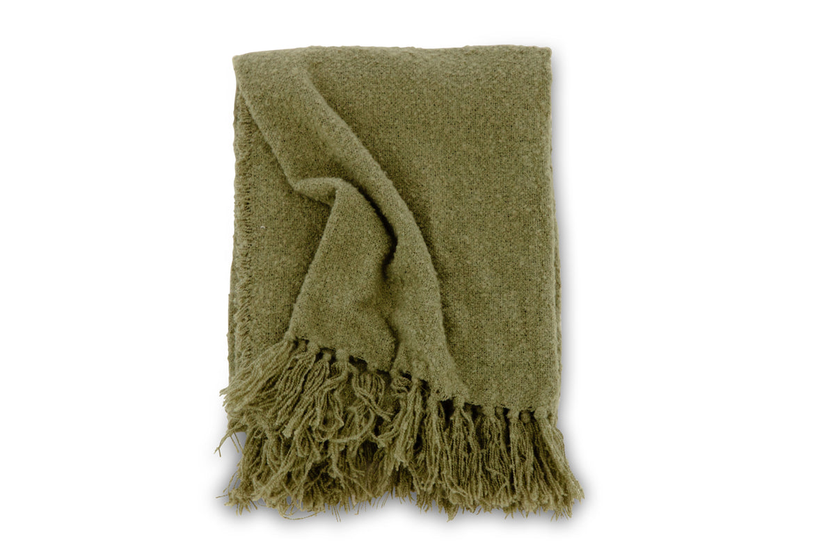 Stanly pläd 170 x 130 cm, mossgrön