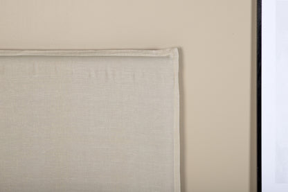 Signe sänggavelöverdrag i linne 180 x 140 cm, beige