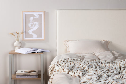 Saga sänggavelöverdrag 180 x 140 cm, off-white