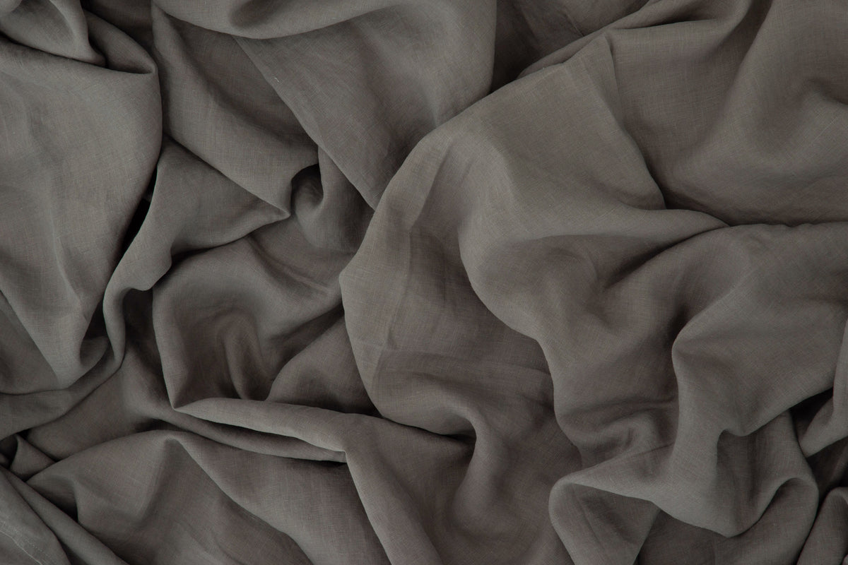 Milo överkast i linne 260 x 260 cm, ljusgrå