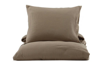 Mila brunt påslakanset till enkelsäng