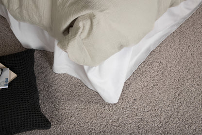 Mila ljusgrå påslakanset till enkelsäng