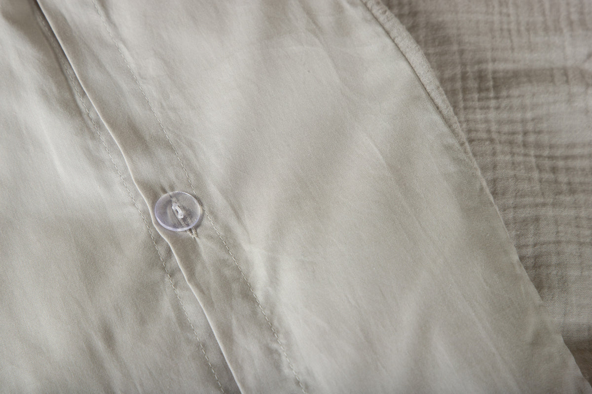 Mila ljusgrå påslakanset till enkelsäng