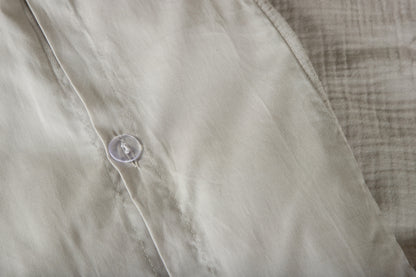 Mila ljusgrå påslakanset till enkelsäng