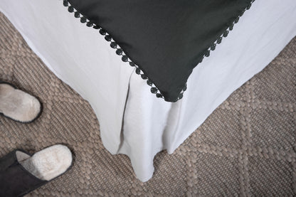 Livia påslakanset till enkelsäng, antracit