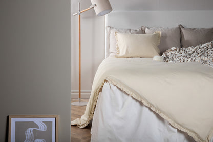 Lias påslakanset i bomull 200 x 150 cm, beige