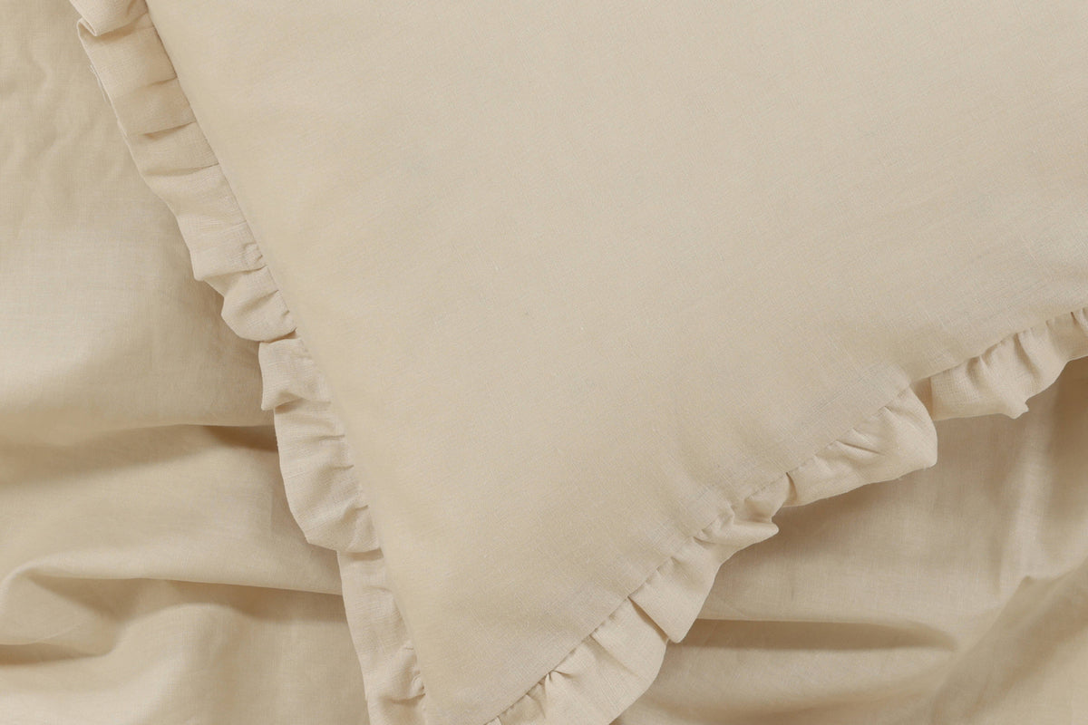 Lias påslakanset i bomull 200 x 150 cm, beige