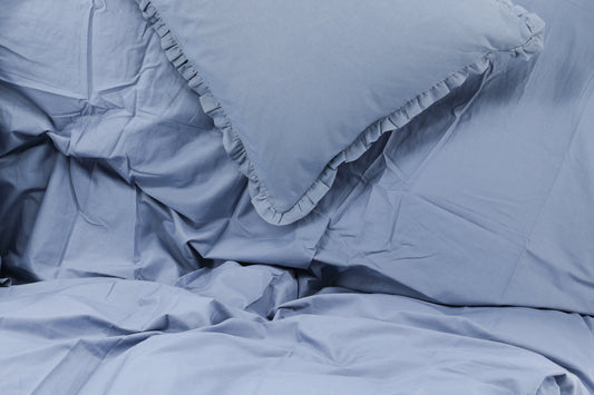 Lias påslakanset i bomull 200 x 150 cm, blå