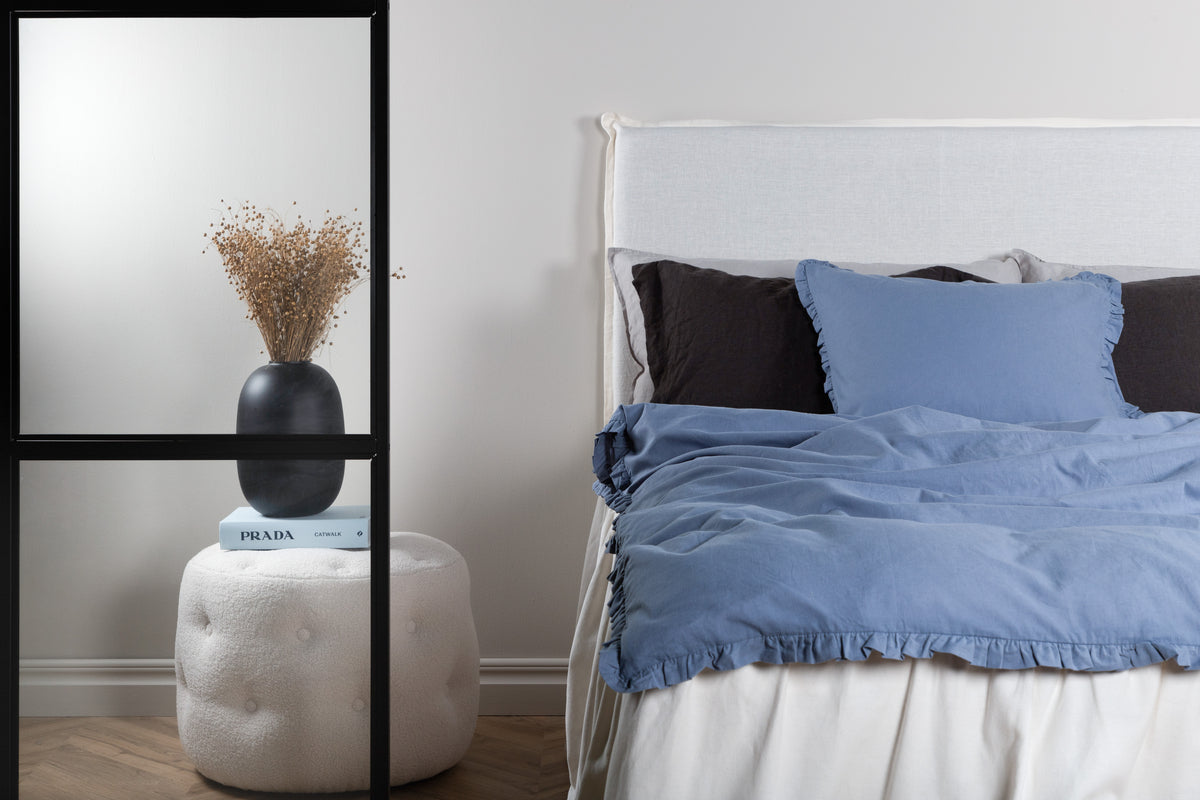 Lias påslakanset i bomull 200 x 150 cm, blå