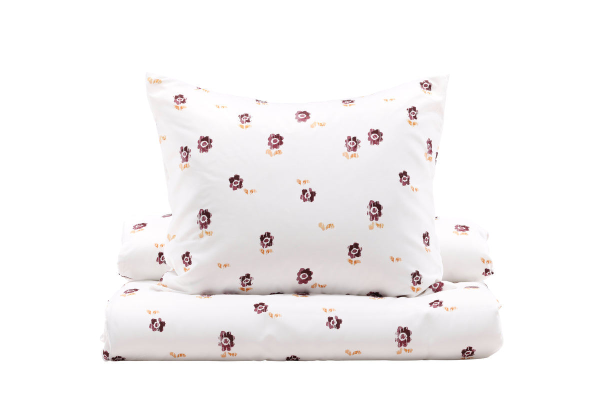 Oline småblommigt påslakanset till enkelsäng